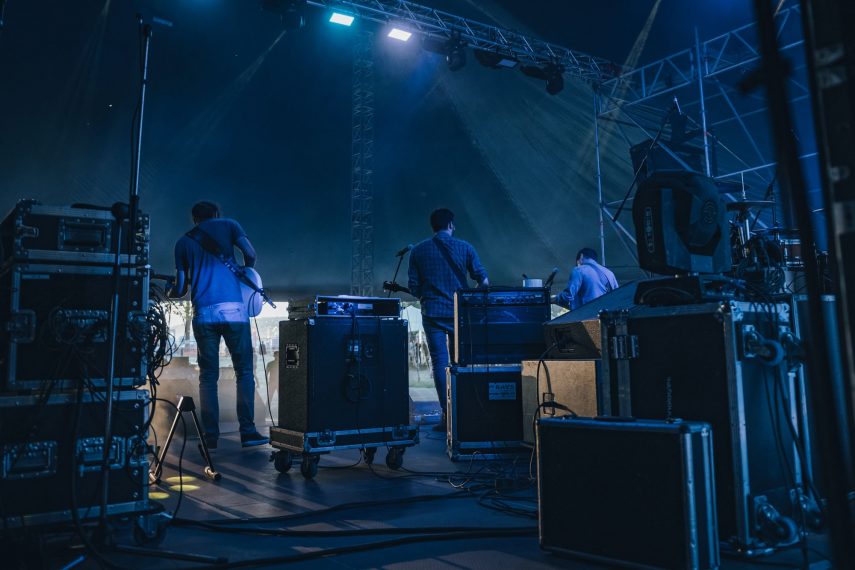 Band From Behind on stage