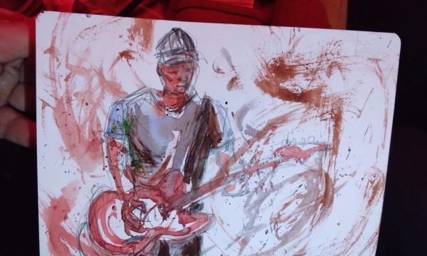 Matthias Heft onstage im Pöötzke Aquarell